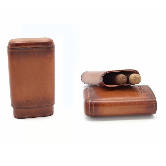 Guy Janot Zigarretui 3er Robusto mit Zedernholz