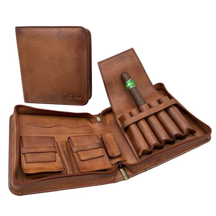 Guy Janot Cigar Travel Case, Caribbean