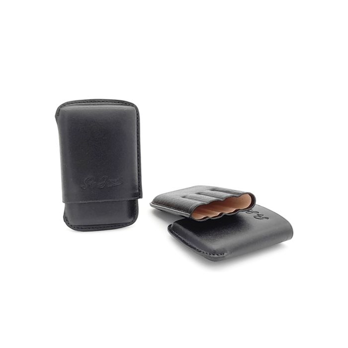 Guy Janot Leder Zigarillo Etui, schwarz