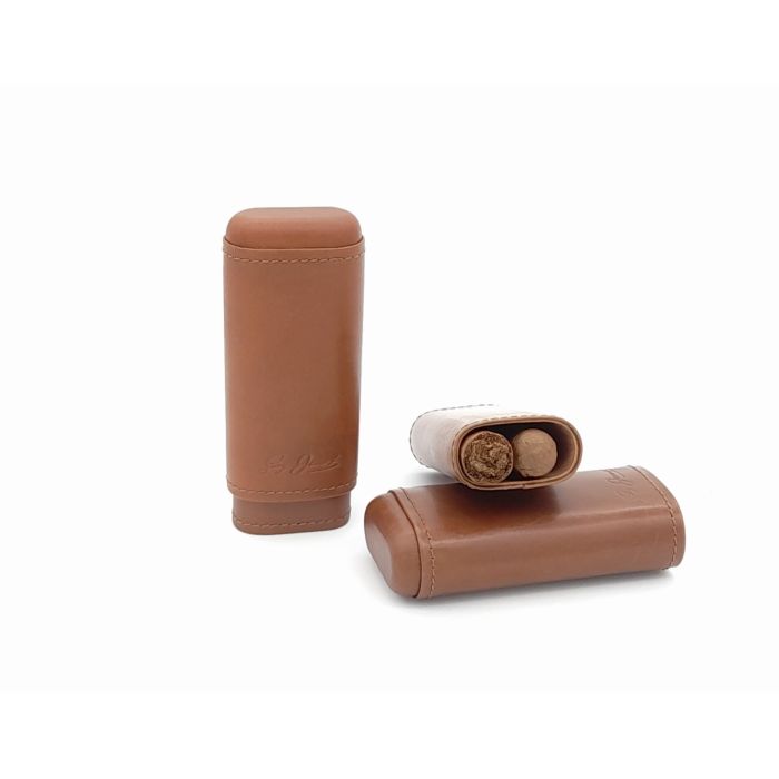 Guy Janot 2er Zigarrenetui Leder