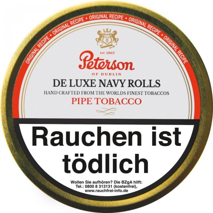 Peterson De Luxe Navy Rolls, 50g Pfeifentabak kaufen