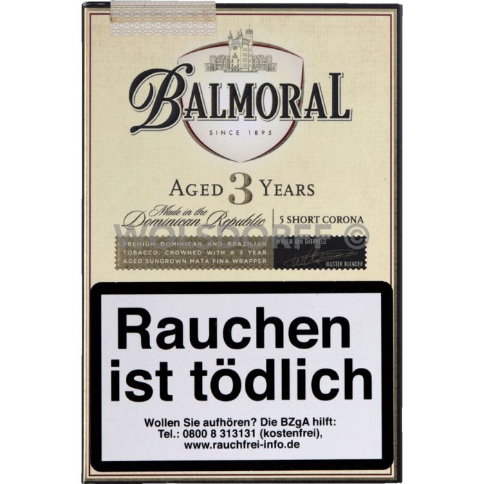 Balmoral Aged 3 Years Short Corona Zigarre