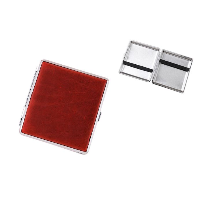 Zigarillo-Etui Leder Vintage, rot