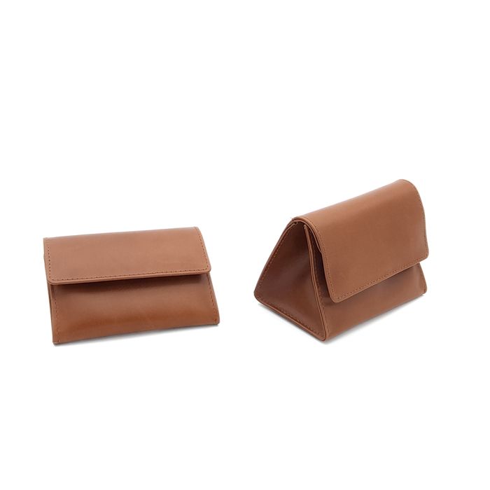 Guy Janot Tabakstellbeutel cognac schmal