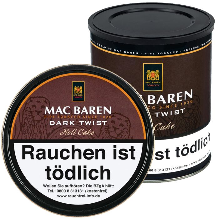 Mac Baren Dark Twist Roll Cake Pfeifentabak