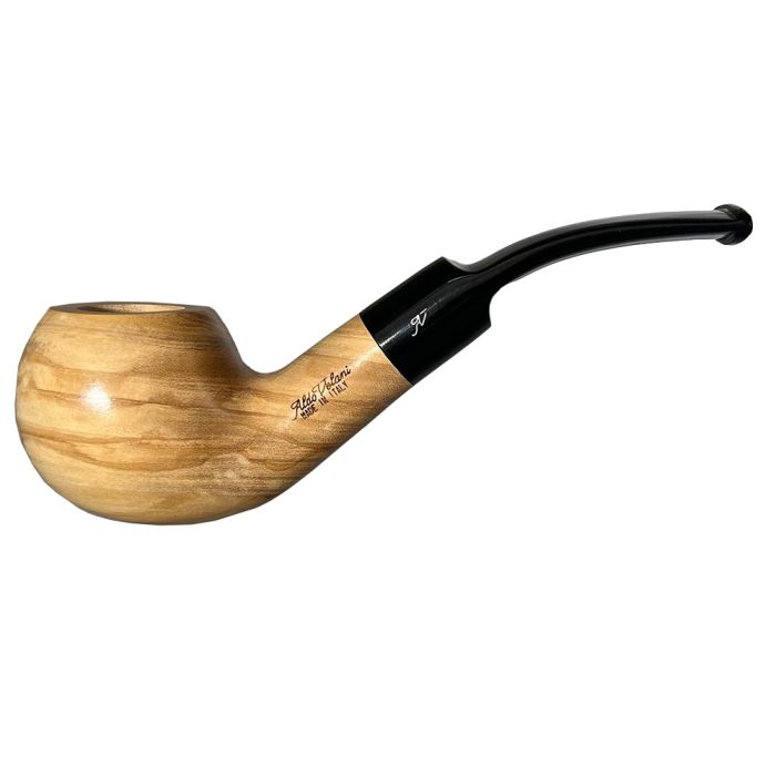 Olivenholzpfeife Aldo Velani Half Bent
