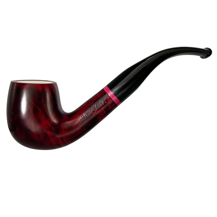 Jean-Claude Long Bent Pfeife mit Meerschaumeinsatz