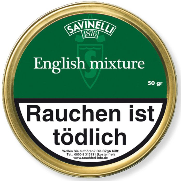 Savinelli English Mixture grün Pfeifentabak, 50g