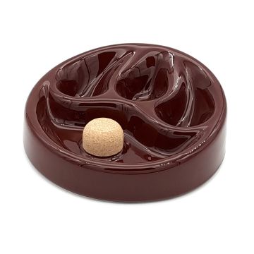 Pfeifenaschenbecher 3er Keramik braun