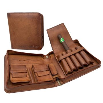 Guy Janot Cigar Travel Case, Caribbean