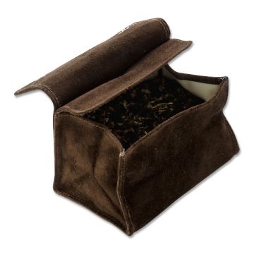 Tabak Stellbeutel Wildleder, braun