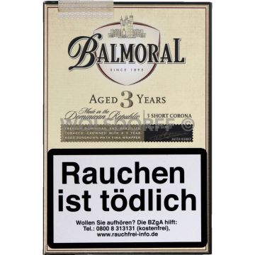 Balmoral Aged 3 Years Short Corona Zigarre