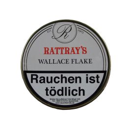 Pfeifentabak Rattray Wallace FLAKE medium-kräftig würzig Pflaumenaroma 